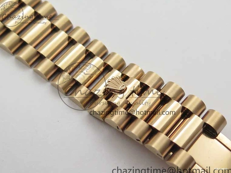 on 904 228239 Day-Date Version Dial President Stick Markers A2836 Bracelet RG RG RG New BP Dial 40mm 0313